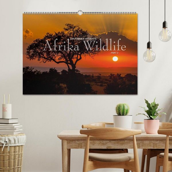 Produktbild: Emotionale Momente: Afrika Wildlife Part 2 / CH-Version (Wandkalender 2026 DIN A2 quer), CALVENDO Monatskalender