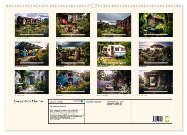 Produktbild: Der morbide Charme (Wandkalender 2027 DIN A2 quer), CALVENDO Monatskalender