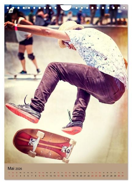 Produktbild: Skateboarding - einfach Spa&szlig; (Wandkalender 2026 DIN A4 hoch), CALVENDO Monatskalender