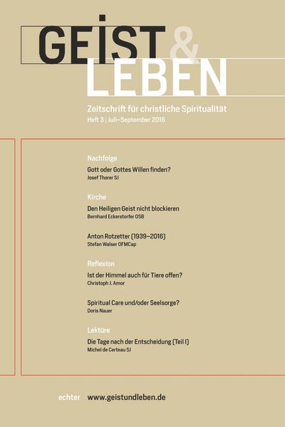 Produktbild: Geist & Leben 3/2016