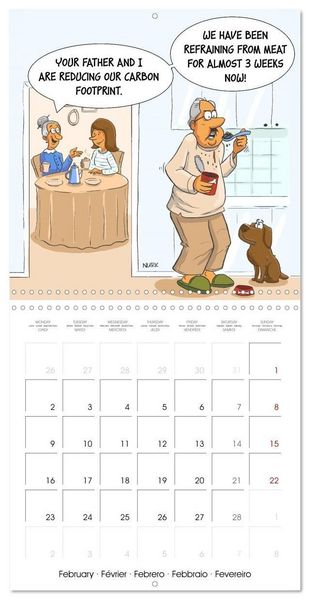 Produktbild: OK, Boomer - Cartoons (Wall Calendar 2026 12 &times; 12 Inch) CALVENDO 12 Month Wall Calendar