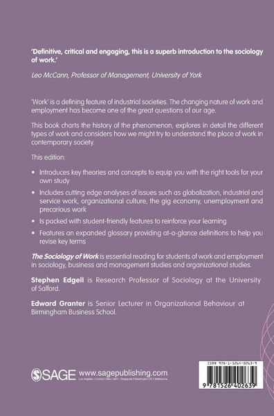 Produktbild: The Sociology of Work