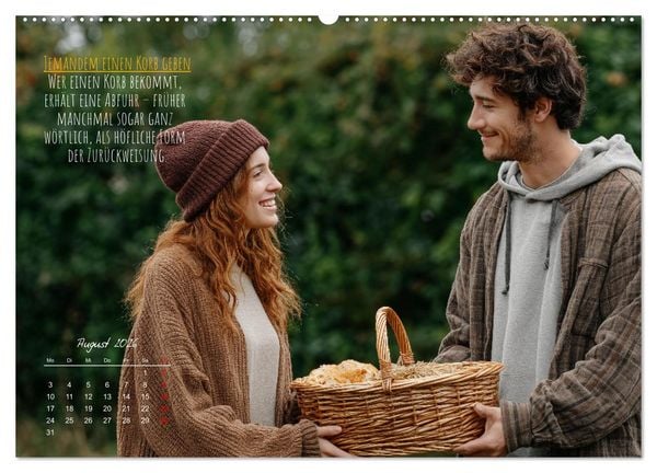 Produktbild: Nicht 08/15 - Deutsche Redewendungen und ihre Herkunft (hochwertiger Premium Wandkalender 2026 DIN A2 quer), Kunstdruck in Hochglanz