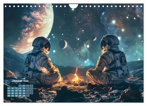 Produktbild: Zwischen Sternenstaub und Stille (Wandkalender 2026 DIN A4 quer), CALVENDO Monatskalender