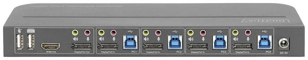 Produktbild: Digitus DS-12890 4 Port KVM-Extender DisplayPort&reg;, HDMI Maus, Tastatur 3840 x 2160 Pixel
