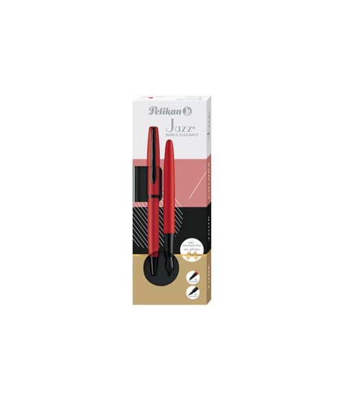Produktbild: Pelikan F&uuml;ller & Kugelschreiber Jazz&reg;, Noble Elegance im Set, Red