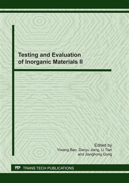 Produktbild: Testing and Evaluation of Inorganic Materials II