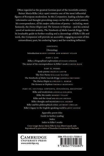 Produktbild: The Cambridge Companion to Rilke