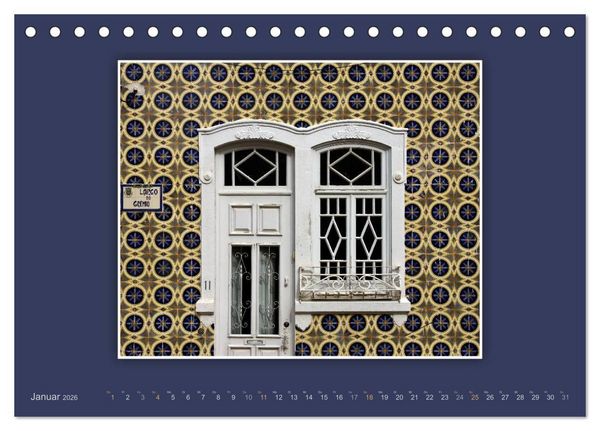 Produktbild: Azulejo-Fassaden in Portugal (Tischkalender 2026 DIN A5 quer), CALVENDO Monatskalender
