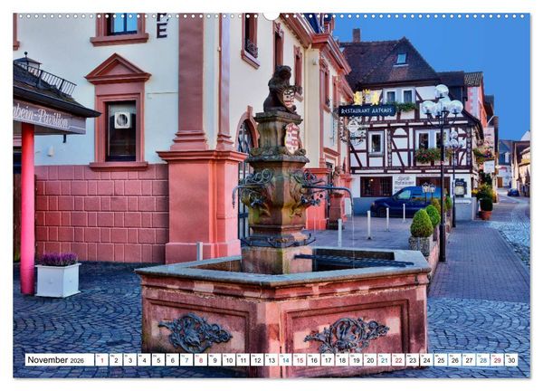 Produktbild: Erbach - Die Odenw&auml;lder Residenzstadt (hochwertiger Premium Wandkalender 2026 DIN A2 quer), Kunstdruck in Hochglanz