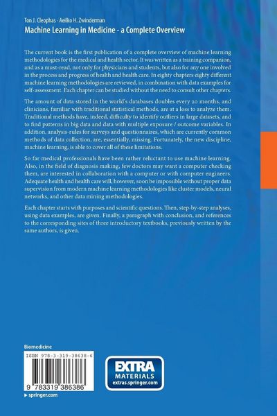 Produktbild: Machine Learning in Medicine - a Complete Overview