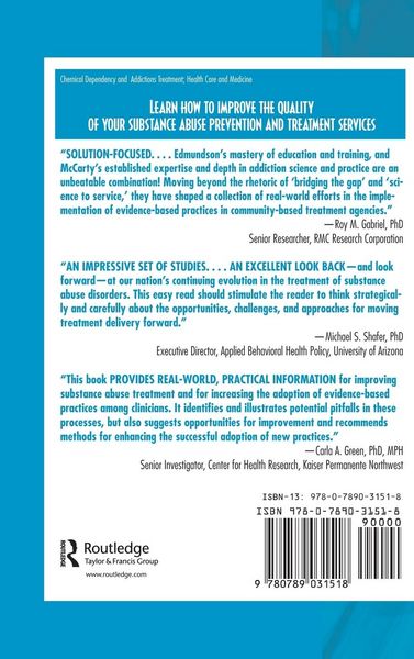 Produktbild: Implementing Evidence-Based Practices for Treatment of Alcohol And Drug Disorders