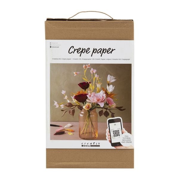 Produktbild: Creativ Company DIY Sets Krepppapier Kreativ Set Krepppapier, Blumenstrau&szlig;, Kreppanteil: 180%, 105 g, Kreativ Box