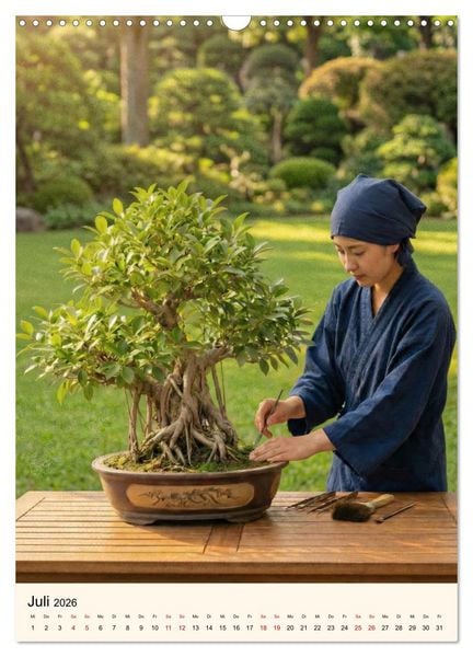 Produktbild: Spirit of Bonsai &ndash; Japanische Meisterwerke 2026 (Wandkalender 2026 DIN A3 hoch), CALVENDO Monatskalender
