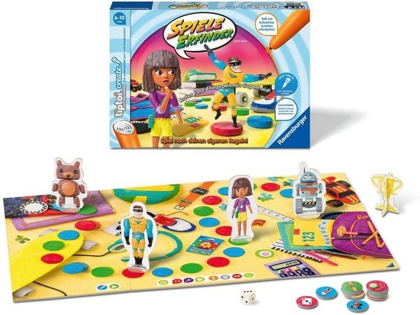 Produktbild: Ravensburger 00045 tiptoi CREATE Spiele-Erfinder - Kinderspiel ab 6 Jahren, Kreativspiel mit Aufnahmefunktion f&uuml;r Jungen und M&auml;dchen, f&uuml;r 1-4 Spieler