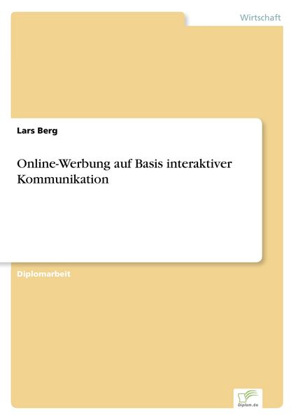 Produktbild: Online-Werbung auf Basis interaktiver Kommunikation