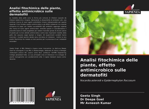 Produktbild: Analisi fitochimica delle piante, effetto antimicrobico sulle dermatofiti