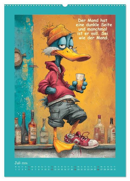 Produktbild: Quack Attacke. Enten au&szlig;er Kontrolle (hochwertiger Premium Wandkalender 2026 DIN A2 hoch), Kunstdruck in Hochglanz