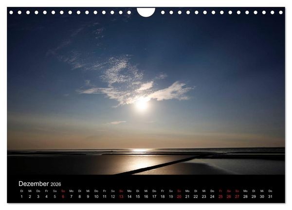Produktbild: Wattenmeer (Wandkalender 2026 DIN A4 quer), CALVENDO Monatskalender