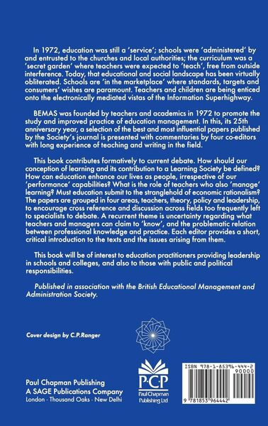 Produktbild: Policy, Leadership and Professional Knowledge in Education