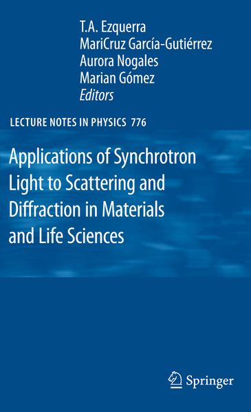 Produktbild: Applications of Synchrotron Light to Scattering and Diffraction in Materials and Life Sciences