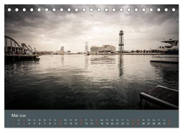 Produktbild: Barcelona - Faszinierende Architektur (Tischkalender 2026 DIN A5 quer), CALVENDO Monatskalender