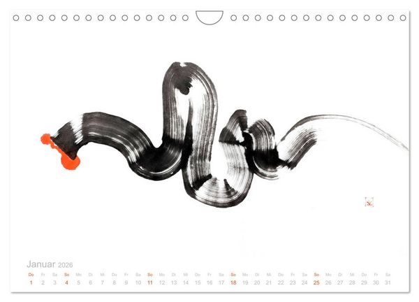 Produktbild: Simply Black and White/ Einfach Schwarz und Weiss - Kunst (Wandkalender 2026 DIN A4 quer), CALVENDO Monatskalender