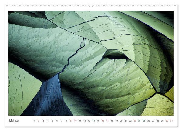 Produktbild: Fantastische Welten Mikrokristalle (hochwertiger Premium Wandkalender 2026 DIN A2 quer), Kunstdruck in Hochglanz