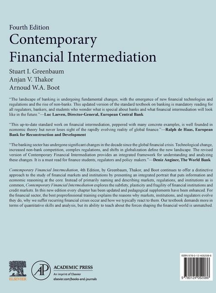 Produktbild: Contemporary Financial Intermediation