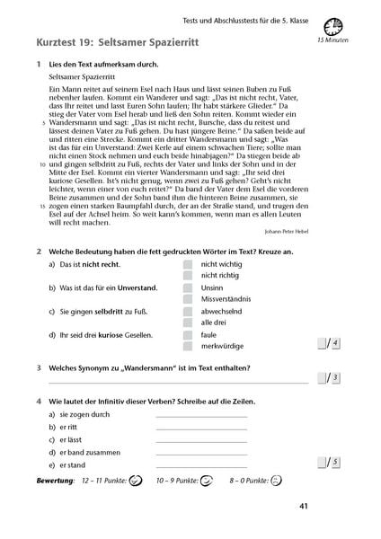 Produktbild: Fit in Test und Klassenarbeit &ndash; Deutsch 5./6. Klasse Gymnasium