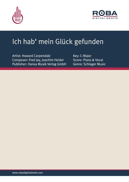 Produktbild: Ich hab' mein Gl&uuml;ck gefunden