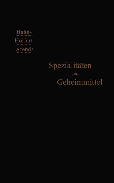 Produktbild: Spezialit&auml;ten und Geheimmittel