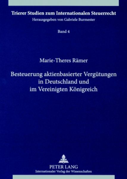 Produktbild: Besteuerung aktienbasierter Verg&uuml;tungen in Deutschland und im Vereinigten K&ouml;nigreich