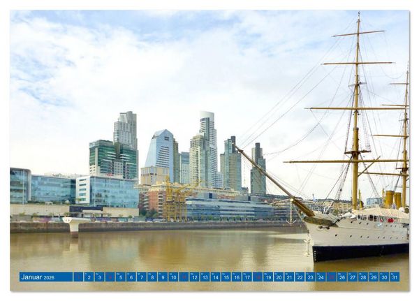 Produktbild: Buenos Aires - Moderne und Tradition (Tischkalender 2026 DIN A5 quer), CALVENDO Monatskalender