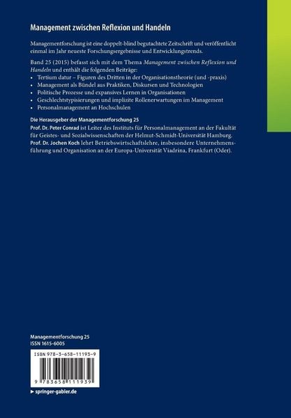 Produktbild: Management zwischen Reflexion und Handeln