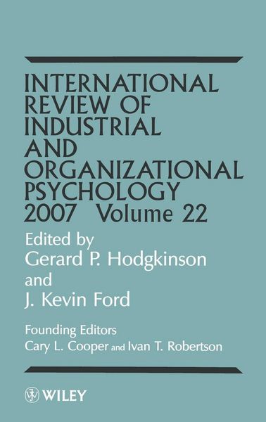 Produktbild: Intl Review of Ind and Org Psy 07 V22