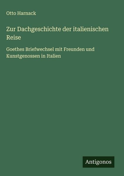 Produktbild: Zur Dachgeschichte der italienischen Reise