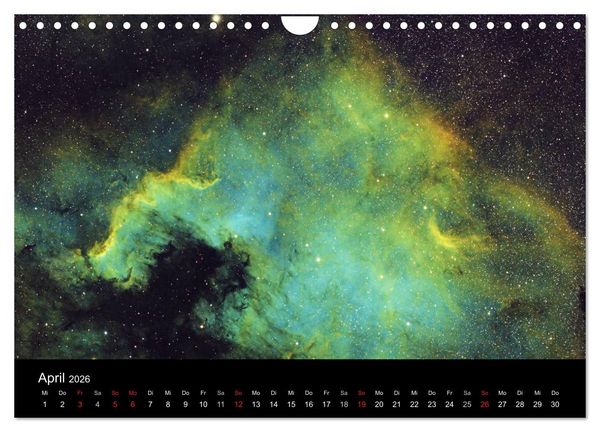 Produktbild: Atemberaubender Weltraum (Wandkalender 2026 DIN A4 quer), CALVENDO Monatskalender