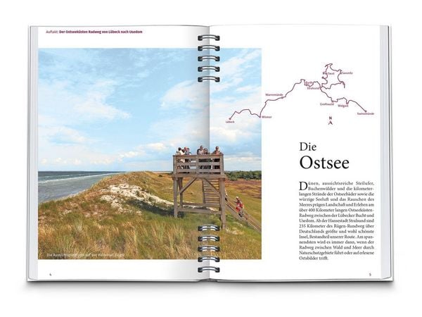 Produktbild: KOMPASS Radreisef&uuml;hrer Ostseek&uuml;stenradweg Mecklenburg-Vorpommern