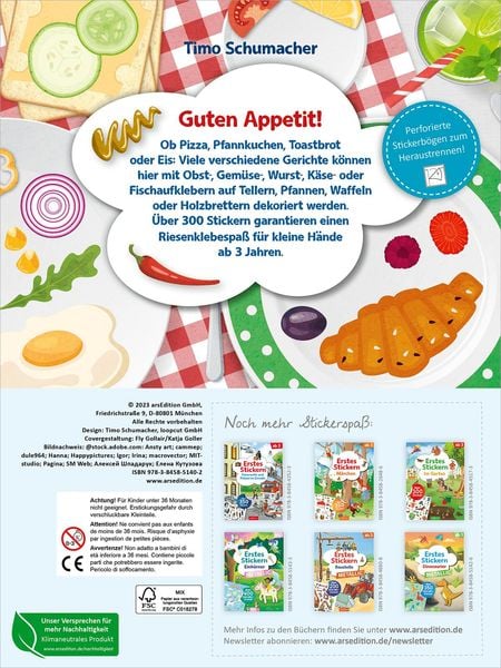 Produktbild: Erstes Stickern – Lieblingsessen