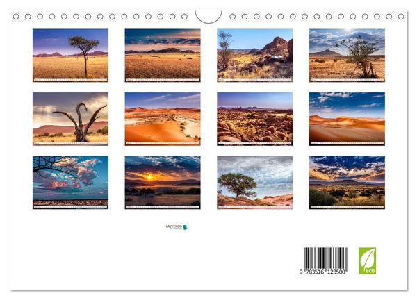 Produktbild: Namibia - Farben und Licht (Wandkalender 2026 DIN A4 quer), CALVENDO Monatskalender