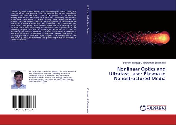 Produktbild: Nonlinear Optics and Ultrafast Laser Plasma in Nanostructured Media