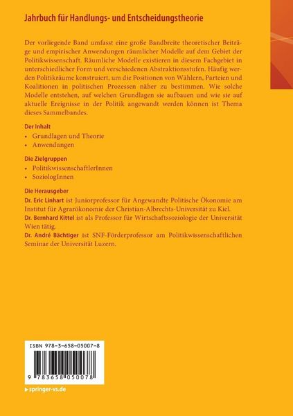 Produktbild: Jahrbuch f&uuml;r Handlungs- und Entscheidungstheorie