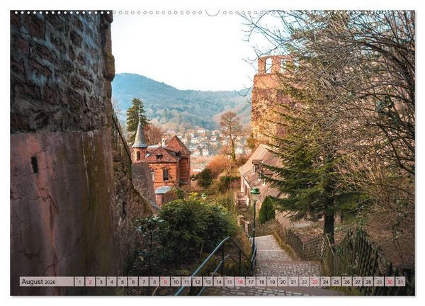 Produktbild: Heimweh nach Heidelberg - Die romantische Stadt am Neckar (hochwertiger Premium Wandkalender 2026 DIN A2 quer), Kunstdruck in Hochglanz