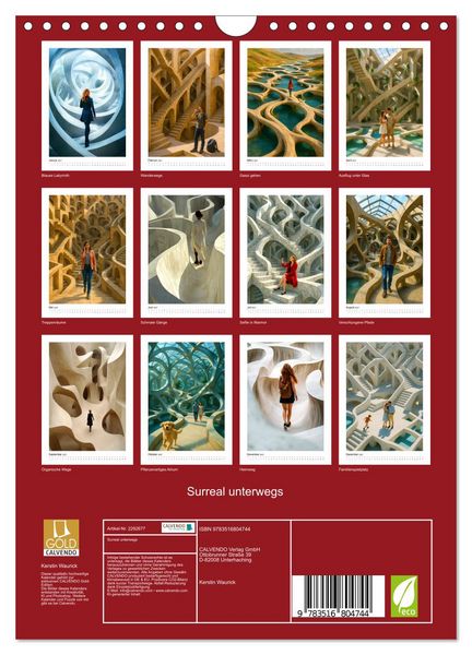 Produktbild: Surreal unterwegs (Wandkalender 2027 DIN A4 hoch), CALVENDO Monatskalender