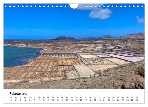 Produktbild: Lanzarote - Insel der spektakul&auml;ren Landschaften (Wandkalender 2026 DIN A4 quer), CALVENDO Monatskalender