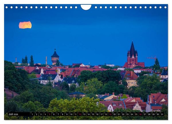 Produktbild: Halle-Luna - Monds&uuml;chtig in Halle-Saale (Wandkalender 2026 DIN A4 quer), CALVENDO Monatskalender