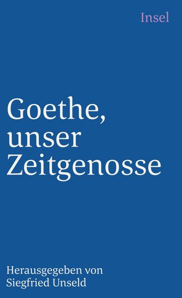 Produktbild: Goethe, unser Zeitgenosse