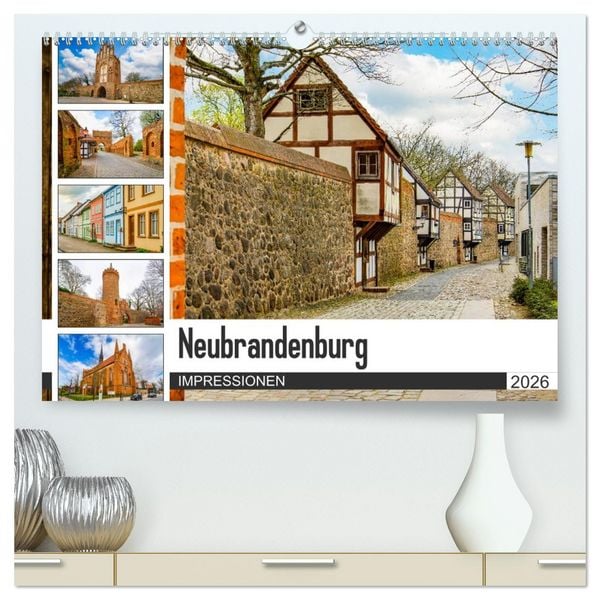 Produktbild: Neubrandenburg Impressionen (hochwertiger Premium Wandkalender 2026 DIN A2 quer), Kunstdruck in Hochglanz