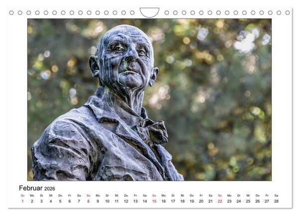 Produktbild: Komponisten-Denkm&auml;ler in Wien (Wandkalender 2026 DIN A4 quer), CALVENDO Monatskalender